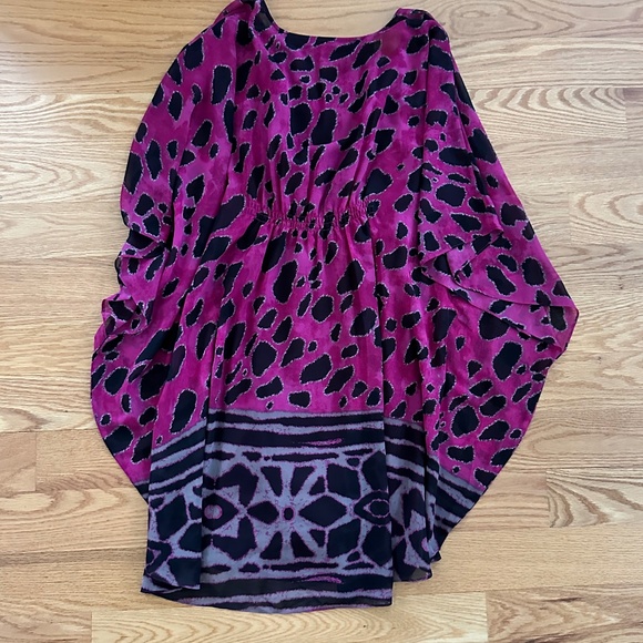 INC International Concepts NWOT Sheer Batwing Dress (2) - Picture 3 of 12